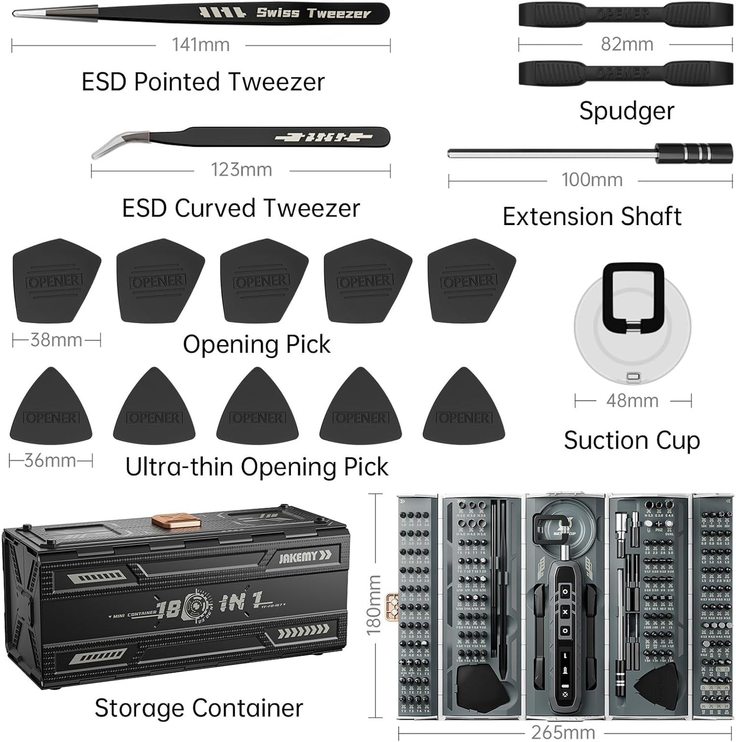 180 In 1 Precision Electric Screwdriver Set