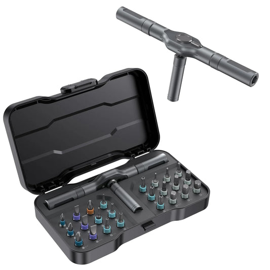 24-in-1 Multi-Purpose Tool Kit Compact Ratchet Screwdriver Bit Set