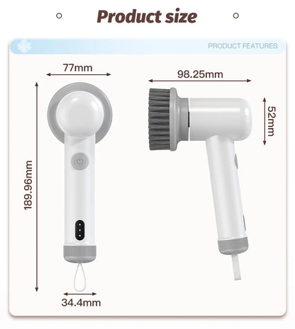 Multifunctional Cordless Electric Cleaning Brush Set