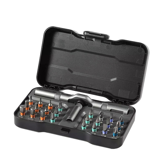 24-in-1 Multi-Purpose Tool Kit Compact Ratchet Screwdriver Bit Set
